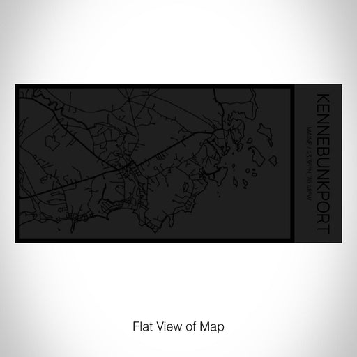 Rendered View of Kennebunkport Maine Map on 17oz Stainless Steel Insulated Cola Bottle in Stainless in Matte Black