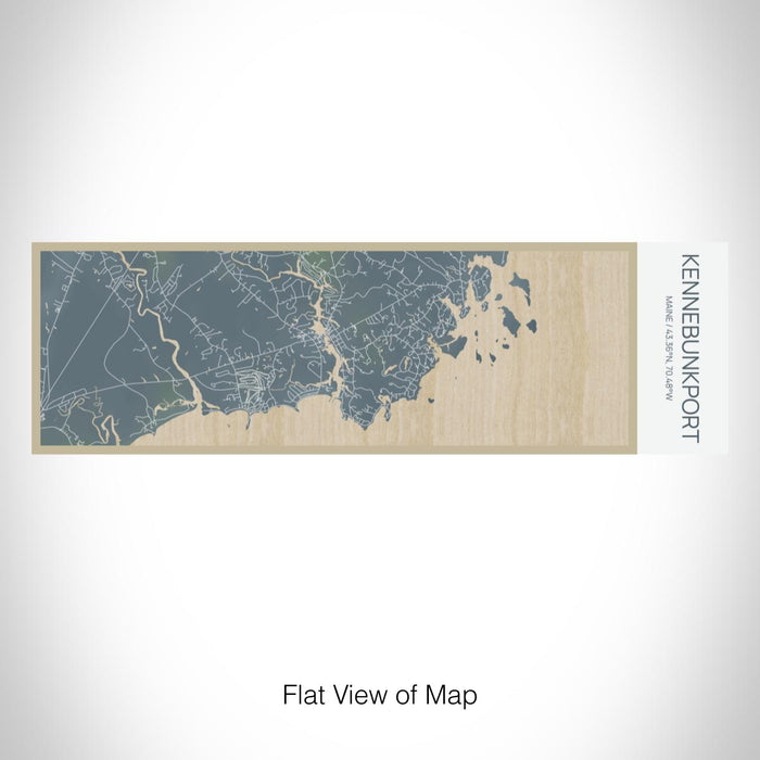 Rendered View of Kennebunkport Maine Map on 10oz Stainless Steel Insulated Cup in Afternoon with Sliding Lid