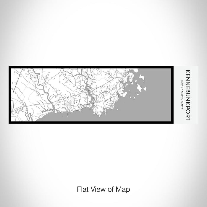 Rendered View of Kennebunkport Maine Map on 10oz Stainless Steel Insulated Cup in Classic with Sliding Lid