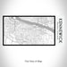 Rendered View of Kennewick Washington Map on 17oz Stainless Steel Insulated Bottle with printed classic style map