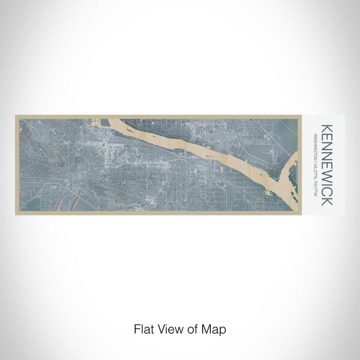 Rendered View of Kennewick Washington Map on 10oz Stainless Steel Insulated Cup in Afternoon with Sliding Lid
