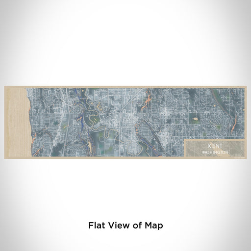 Flat View of Map Custom Kent Washington Map Enamel Mug in Afternoon