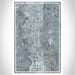 Kent Washington Map Print Portrait Orientation in Afternoon Style With Shaded Background