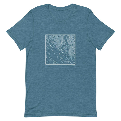 Ketchikan Alaska Topographic  Map Unisex T-Shirt with City inscription in Heather Teal