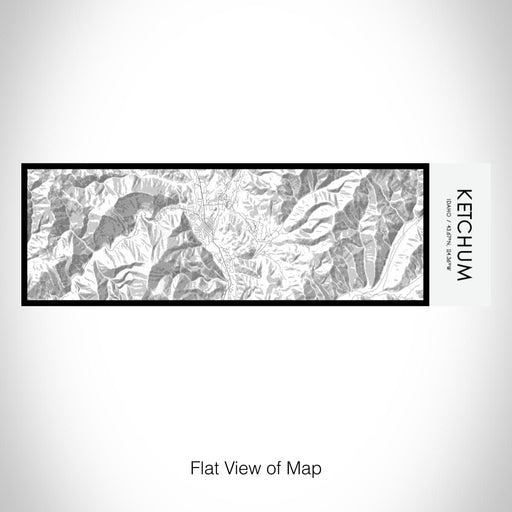 Rendered View of Ketchum Idaho Map on 10oz Stainless Steel Insulated Cup in Classic with Sliding Lid