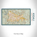 Rendered View of Kigali Rwanda Map on 17oz Stainless Steel Insulated Bottle with printed woodblock style map