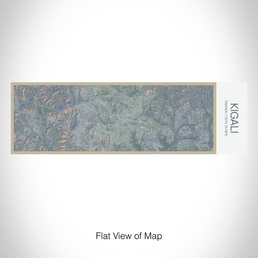 Rendered View of Kigali Rwanda Map on 10oz Stainless Steel Insulated Cup in Afternoon with Sliding Lid