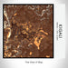 Rendered View of Kigali Rwanda Map on 17oz Stainless Steel Insulated Tumbler in Ember Map Style