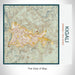 Rendered View of Kigali Rwanda Map on 17oz Stainless Steel Insulated Tumbler in Woodblock Map Style