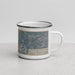 Right View Custom Kitsap Peninsula Washington Map Enamel Mug in Afternoon