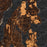 Kitsap Peninsula Washington Map Print in Ember Style Zoomed In Close Up Showing Details