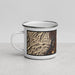 Left View Custom Kitsap Peninsula Washington Map Enamel Mug in Ember