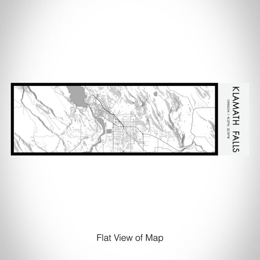Rendered View of Klamath Falls Oregon Map on 10oz Stainless Steel Insulated Cup in Classic with Sliding Lid