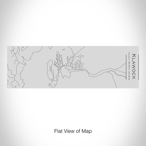 Rendered View of Klawock Alaska Map on 10oz Stainless Steel Insulated Cup with Sipping Lid