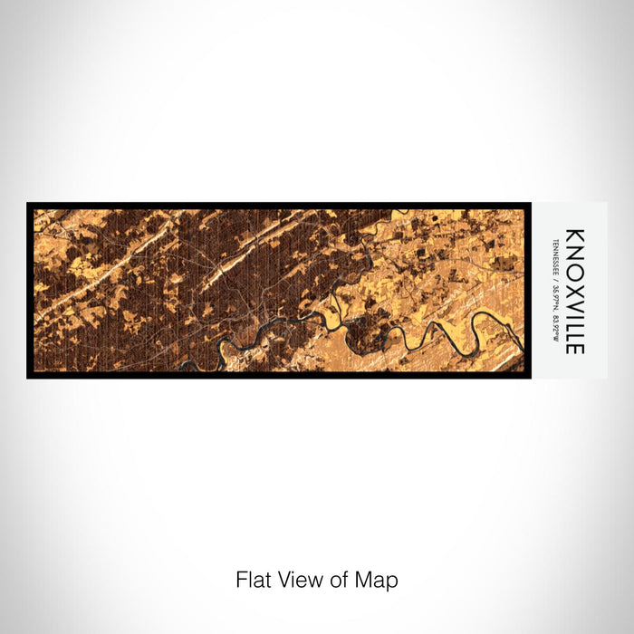 Rendered View of Knoxville Tennessee Map on 10oz Stainless Steel Insulated Cup in Ember with Sliding Lid
