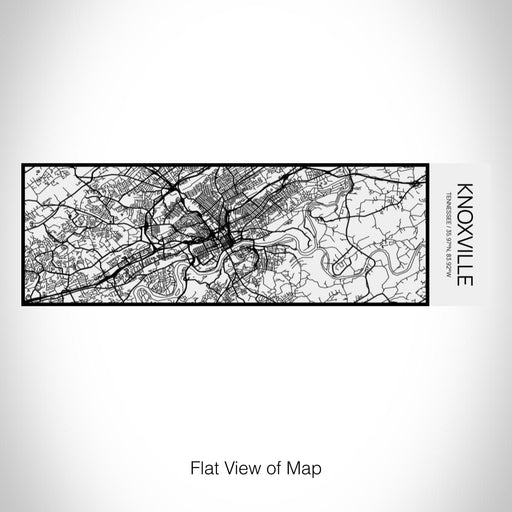 Rendered View of Knoxville Tennessee Map on 10oz Stainless Steel Insulated Cup in Matte White with Sliding Lid