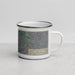 Right View Custom La Crosse Wisconsin Map Enamel Mug in Afternoon