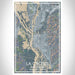 La Crosse Wisconsin Map Print Portrait Orientation in Afternoon Style With Shaded Background