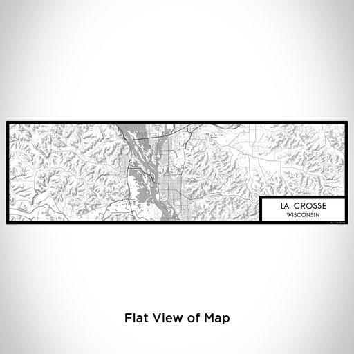 Flat View of Map Custom La Crosse Wisconsin Map Enamel Mug in Classic