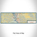 Flat View of Map Custom La Crosse Wisconsin Map Enamel Mug in Woodblock