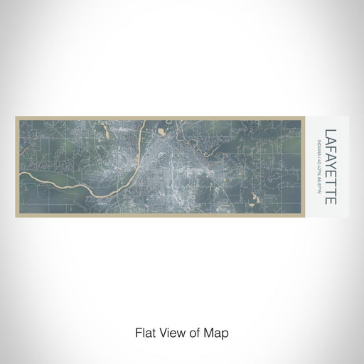 Rendered View of Lafayette Indiana Map on 10oz Stainless Steel Insulated Cup in Afternoon with Sliding Lid