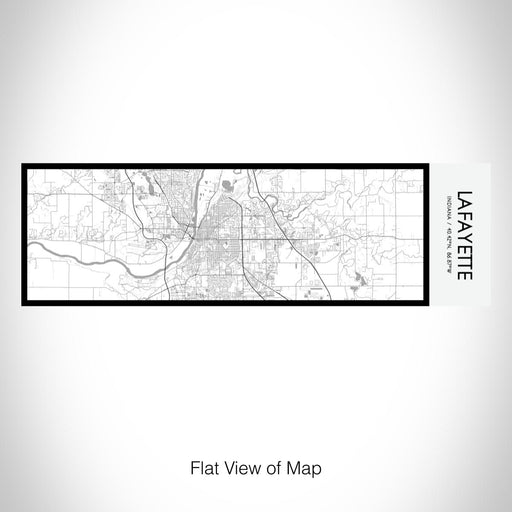 Rendered View of Lafayette Indiana Map on 10oz Stainless Steel Insulated Cup in Classic with Sliding Lid