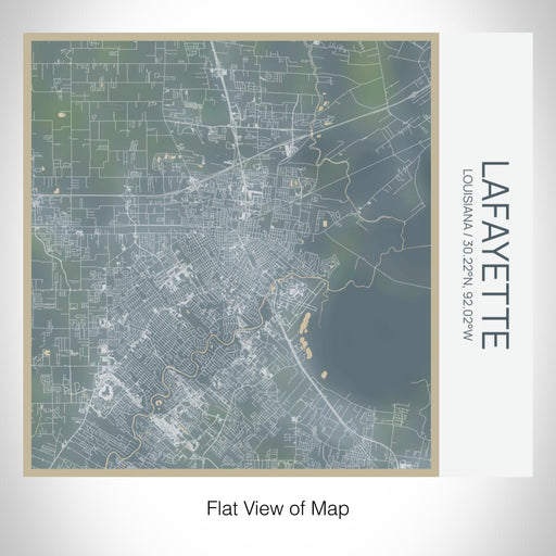Rendered View of Lafayette Louisiana Map on 17oz Stainless Steel Insulated Tumbler in Afternoon Map Style