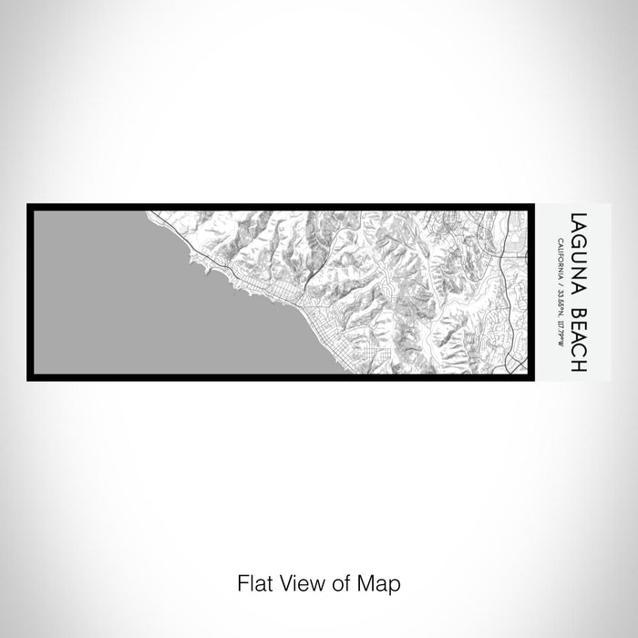 Rendered View of Laguna Beach California Map on 10oz Stainless Steel Insulated Cup in Classic with Sliding Lid