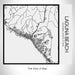 Rendered View of Laguna Beach California Map on 17oz Stainless Steel Insulated Tumbler in Matte White with Tactile Lines