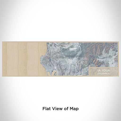 Flat View of Map Custom La Jolla California Map Enamel Mug in Afternoon