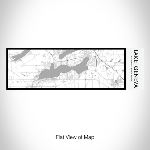 Rendered View of Lake Geneva Wisconsin Map on 10oz Stainless Steel Insulated Cup in Classic with Sliding Lid