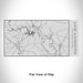 Rendered View of Lake Livingston Texas Map Engraving on 17oz Stainless Steel Insulated Cola Bottle