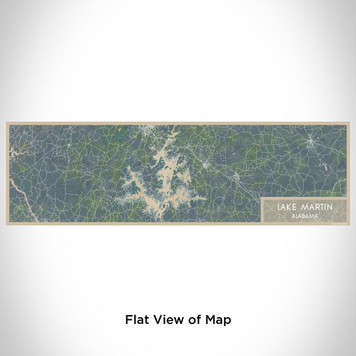 Flat View of Map Custom Lake Martin Alabama Map Enamel Mug in Afternoon