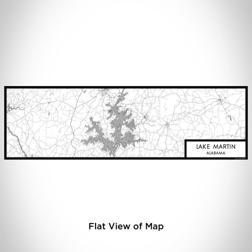 Flat View of Map Custom Lake Martin Alabama Map Enamel Mug in Classic