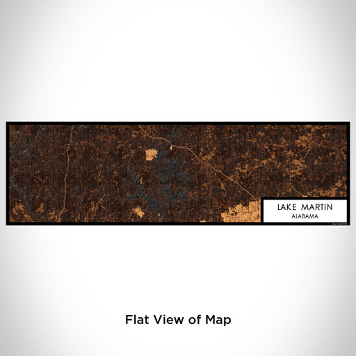 Flat View of Map Custom Lake Martin Alabama Map Enamel Mug in Ember