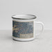 Right View Custom Lake Ouachita Arkansas Map Enamel Mug in Afternoon