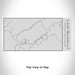 Rendered View of Lake Quinault Washington Map Engraving on 17oz Stainless Steel Insulated Cola Bottle