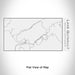 Rendered View of Lake Quinault Washington Map Engraving on 17oz Stainless Steel Insulated Cola Bottle in White