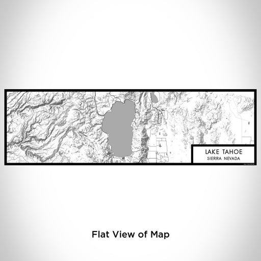 Flat View of Map Custom Lake Tahoe Sierra Nevada Map Enamel Mug in Classic