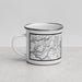 Left View Custom Lake Tahoe Sierra Nevada Map Enamel Mug in Classic