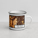 Right View Custom Lake Tahoe Sierra Nevada Map Enamel Mug in Ember