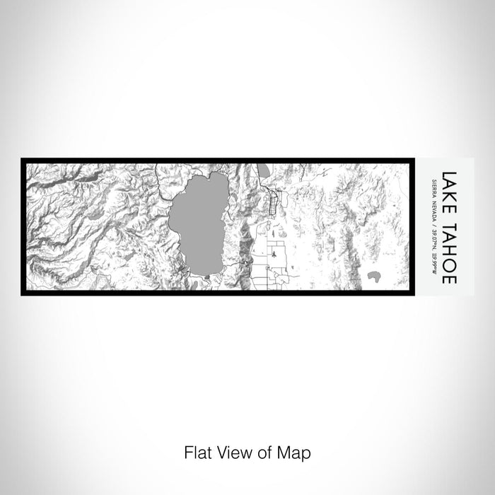 Rendered View of Lake Tahoe Sierra Nevada Map on 10oz Stainless Steel Insulated Cup in Classic with Sliding Lid