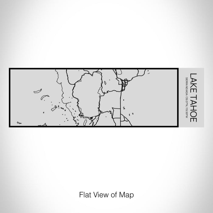 Rendered View of Lake Tahoe Sierra Nevada Map on 10oz Stainless Steel Insulated Cup with Sipping Lid