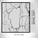 Rendered View of Lake Tahoe Sierra Nevada Map on 17oz Stainless Steel Insulated Tumbler in Tactile Lines with Succulent in Background