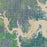 Lake Texoma Oklahoma Map Print in Afternoon Style Zoomed In Close Up Showing Details