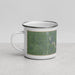 Left View Custom Lake Texoma Oklahoma Map Enamel Mug in Afternoon