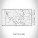 Rendered View of Lake Texoma Oklahoma Map Engraving on 17oz Stainless Steel Insulated Cola Bottle in White