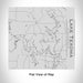 Rendered View of Lake Texoma Oklahoma Map Engraving on 17oz Stainless Steel Insulated Tumbler