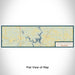 Flat View of Map Custom Lake Texoma Oklahoma Map Enamel Mug in Woodblock