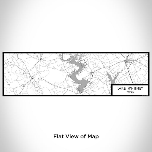 Flat View of Map Custom Lake Whitney Texas Map Enamel Mug in Classic